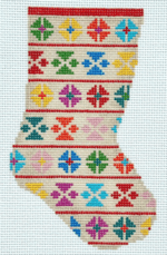 Mopsey Designs - Geo Floral Mini Sock